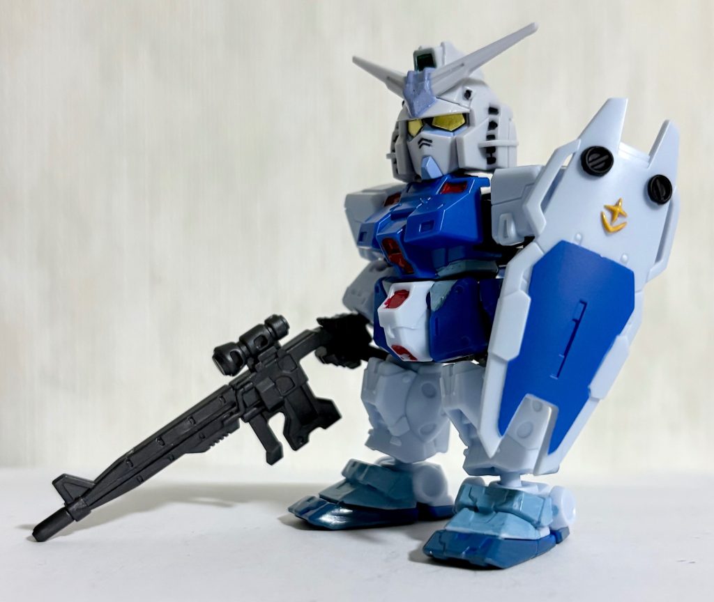 頭だけ交換したがG3のグレーのあたまが良い感じにジムスナⅡの体になじんでいる(gundam-kao6)