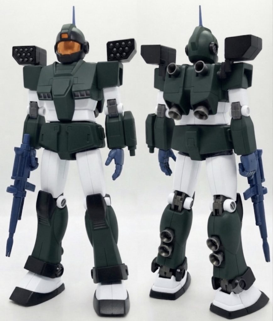 作品名：ジムスナイパーカスタムのカラーバリエーション。<p>旧キットのジムスナイパーカスタムの組み立てができたので、塗装パターンをGoogle Geminiでいくつか考えてみた(zaku-kao5) ・グリーンのノーマルカラー。 ・グレーカラー。ロービジ仕様。 ・ブラックとグレー [&hellip;]</p>
