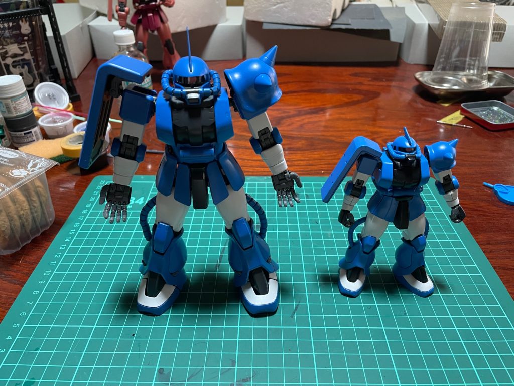 MG ザク　筆塗り