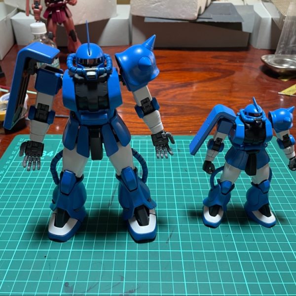 MG ザク　筆塗り