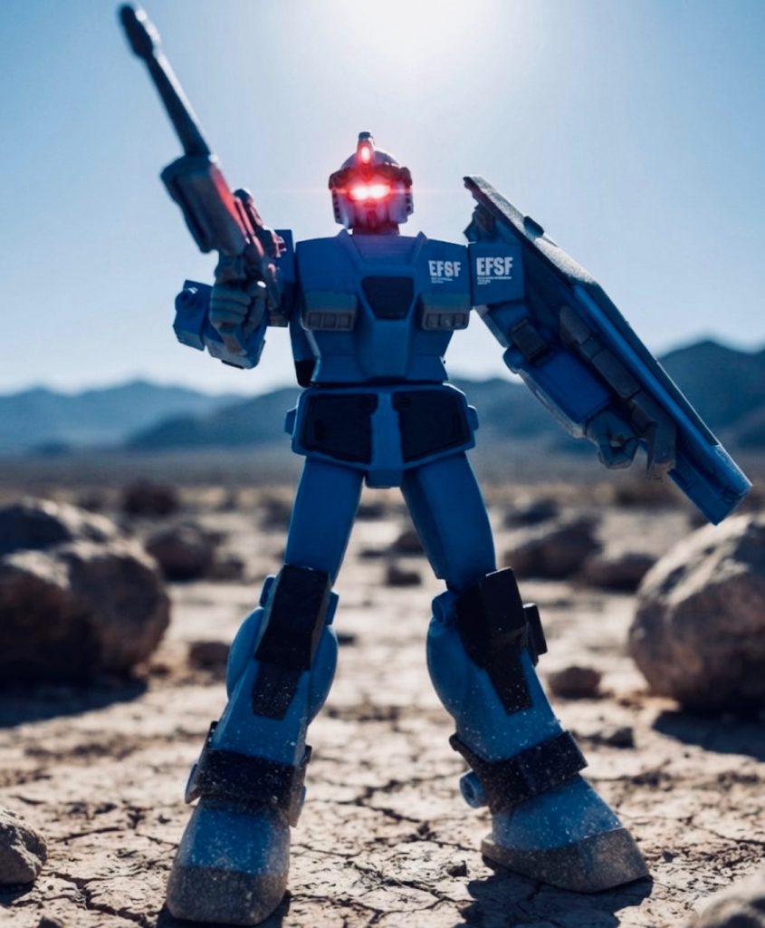 ともあれ青くしてもカッコイイ(zaku-kao2)