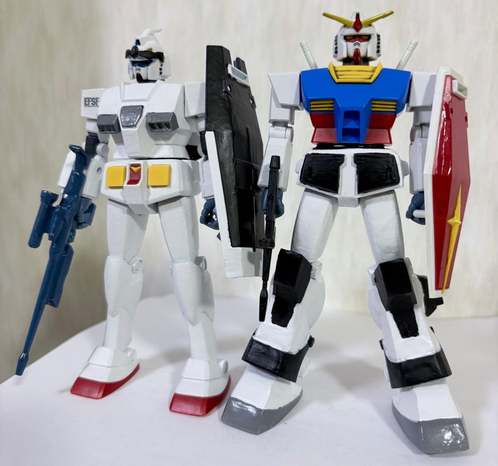 あまり意味がないがガンダムと上半身と下半身を交換できる(gundam-kao3)