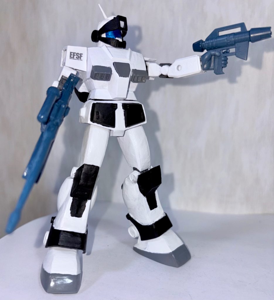 自由なポーズが取れる(gundam-kao6)