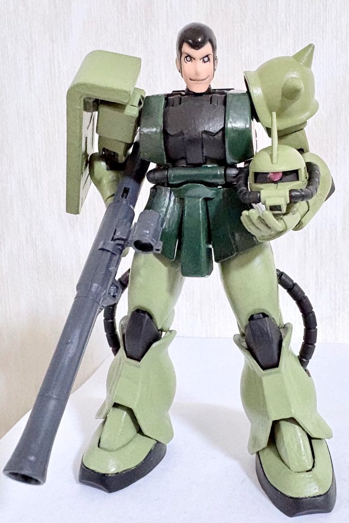 いちおうリバイブ版ザクでもやれる(zaku-kao6)