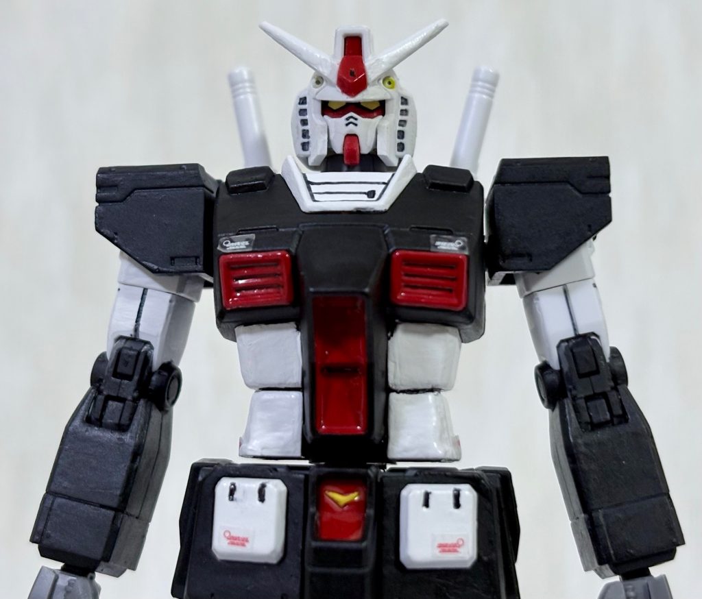今回は頭部のみEGガンダムのモノにしてある(gundam-kao6)