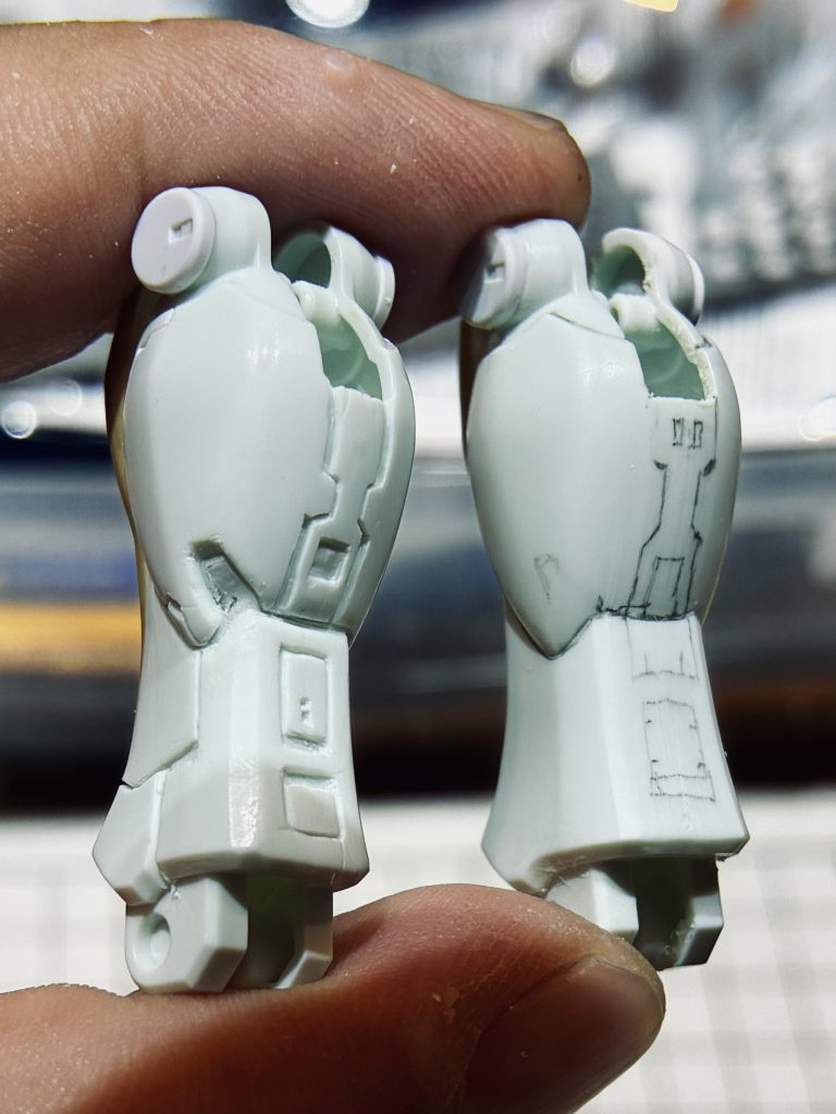 作品名：目指せEGからRG RGM-79の練成<p>終わりが見えません…🫠 折角なので掘り技術向上のための 習作のつもりでノリノリで掘り掘り すこぶる楽しいです</p>
