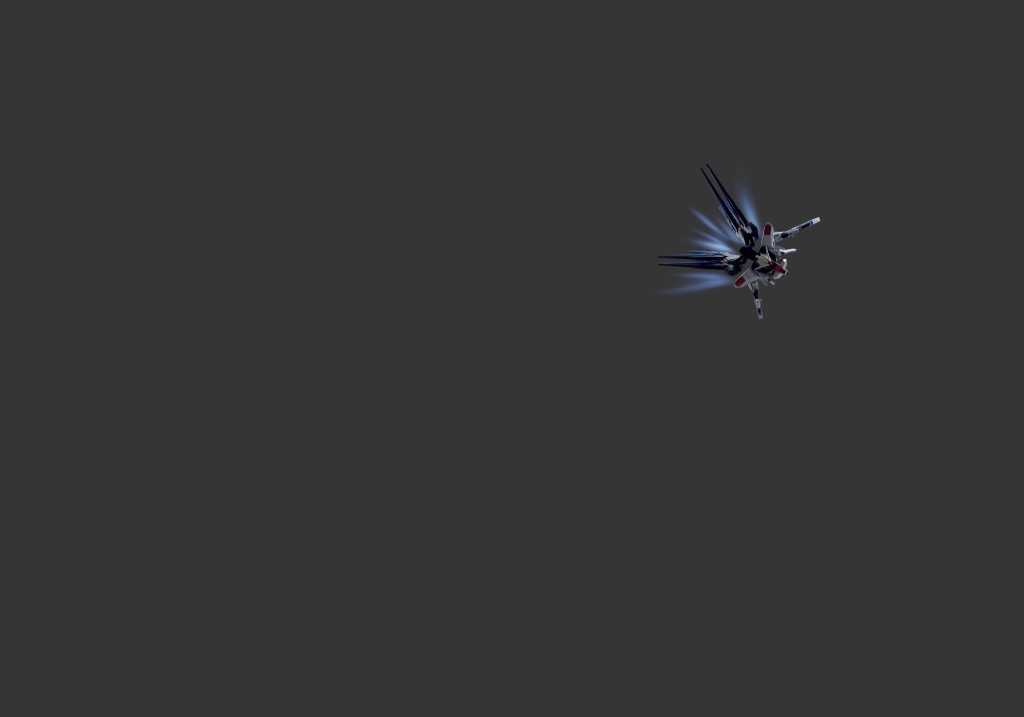 【GIFアニメーション】ストライクフリーダムガンダム 光の翼–3枚目/制作者：m_a.r.t_n