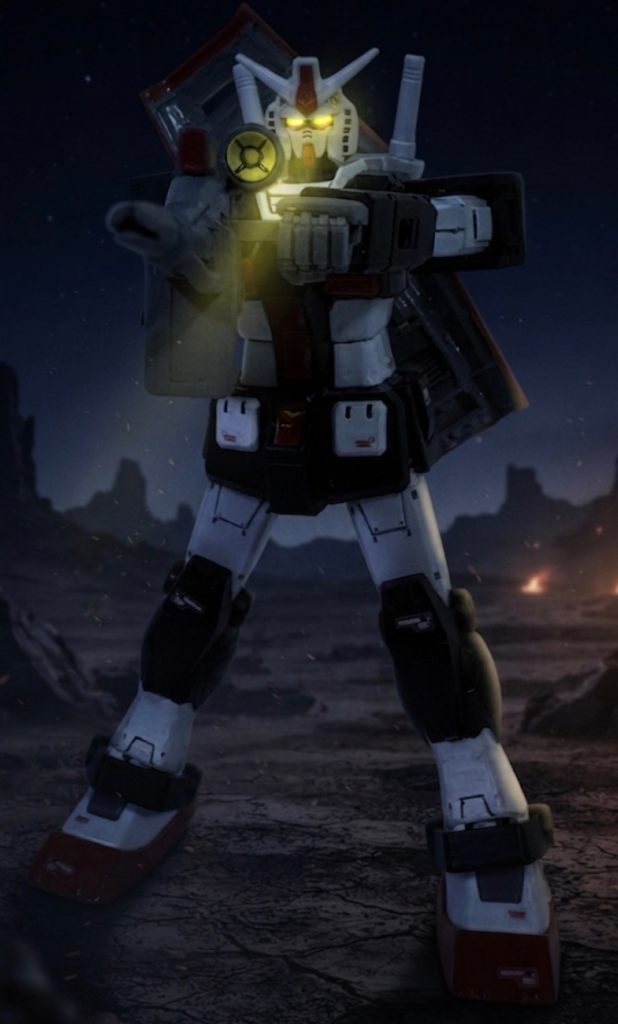 夜間戦のカット。