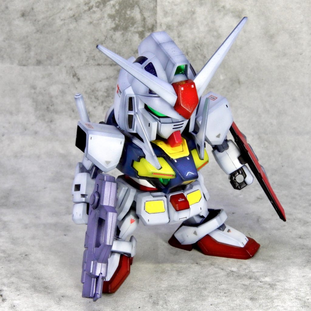 BB戦士 0ガンダム (黒立ち上げ)–4枚目/制作者：ARIKA_plamozombie