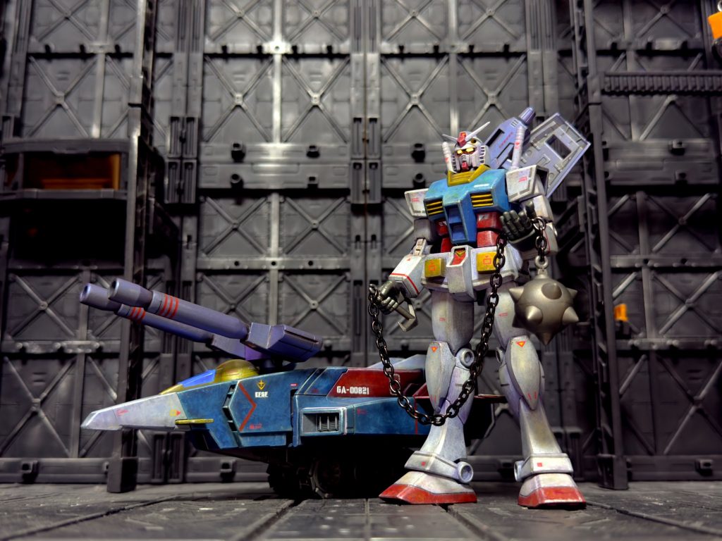 HGミキシングガンダム+Gファイター+ガンダムトレーラー