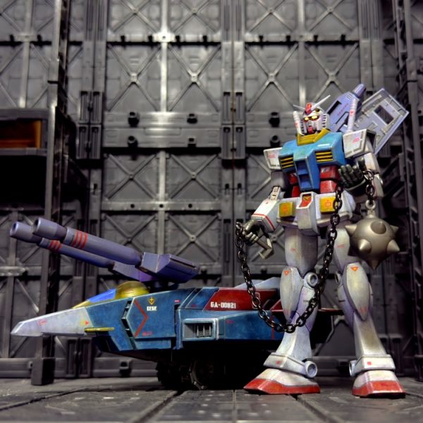 HGミキシングガンダム+Gファイター+ガンダムトレーラー