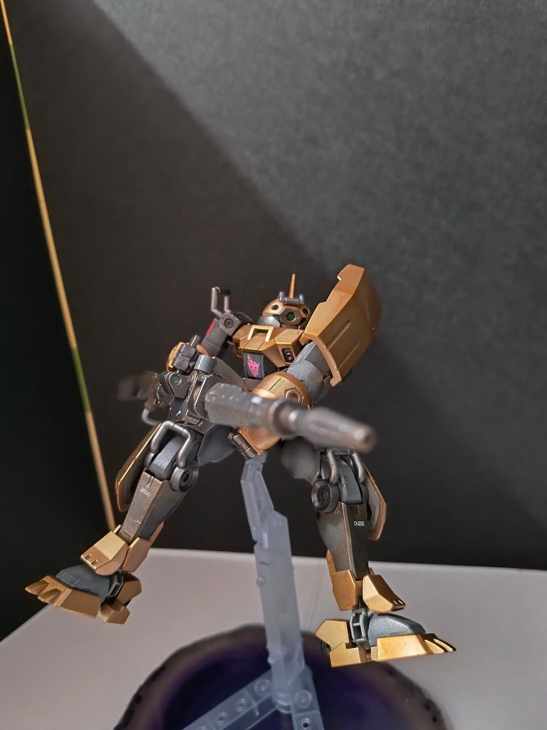 その後フレームや武器類はシルバーのドライブラシをしました！(renpou_emb)