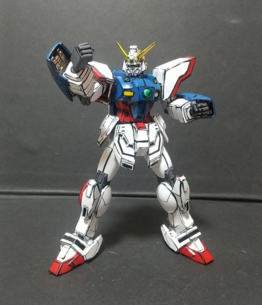 まあ普通に組んで着色して、あとは角っこを面相筆でなぞっただけですが…改造はしてないです