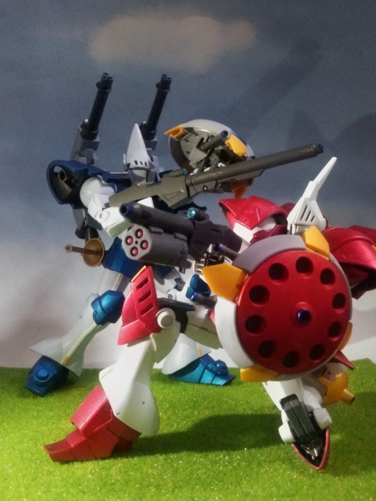 赤いMS❤️がサヨッカー 大尉のAMX-15L ギャル L(Lastly)青い機体💙は必然的にウヨッカー 大尉のAMX-15R ギャル R(Rabid)と、イウ事で🧐まぁ、書き込んではみましたが、正直な処｢UP主｣も把握出来ておりません😩