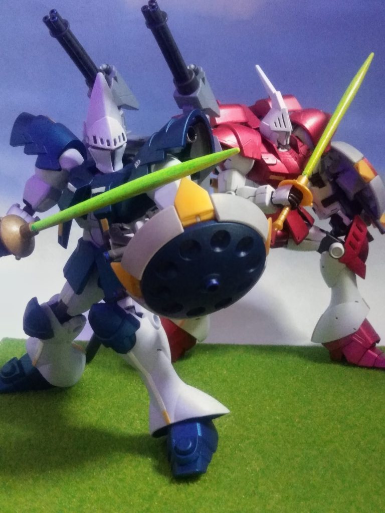 騎士的な立ち位置のMSですから&nbsp;　🗡️🗡️ビームサーベル抜刀🗡️🗡️　をイッテみます🤗