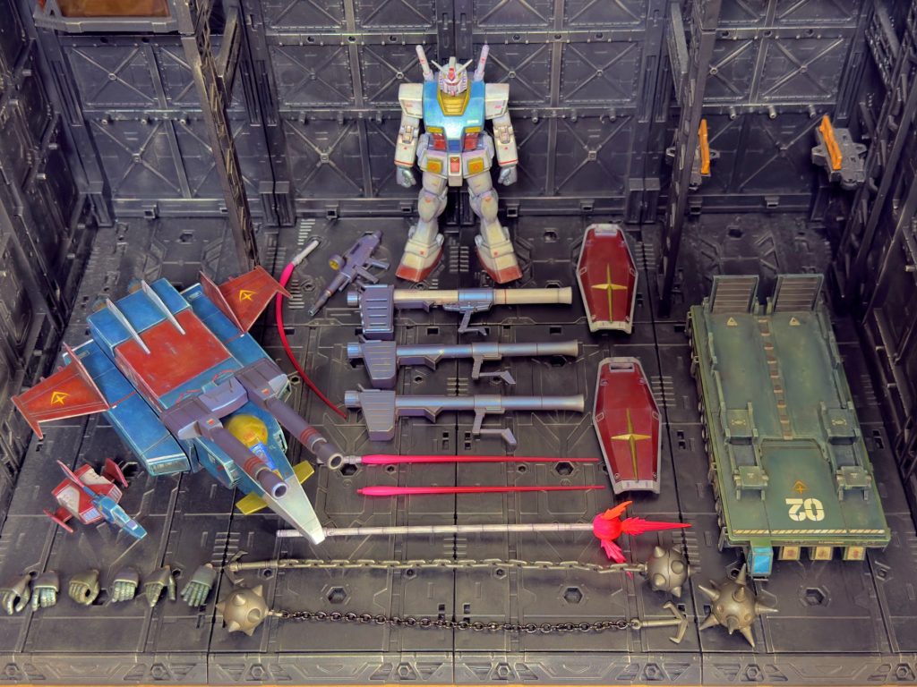 今回作ったもの。これにパーフェクトガンダムの装甲も作ってましたが、一旦お預け。次回完成したら披露します。