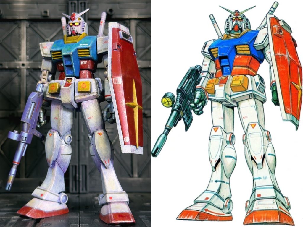 デカールは設定画のリアルマーキングを一部踏襲