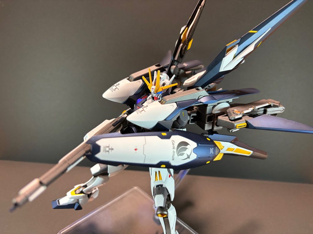射撃体制基本武装はライフルと近接武器の複合兵装でガンドアームの操縦性、反応性で敵機に補足される前に落とすを基本戦術としています。