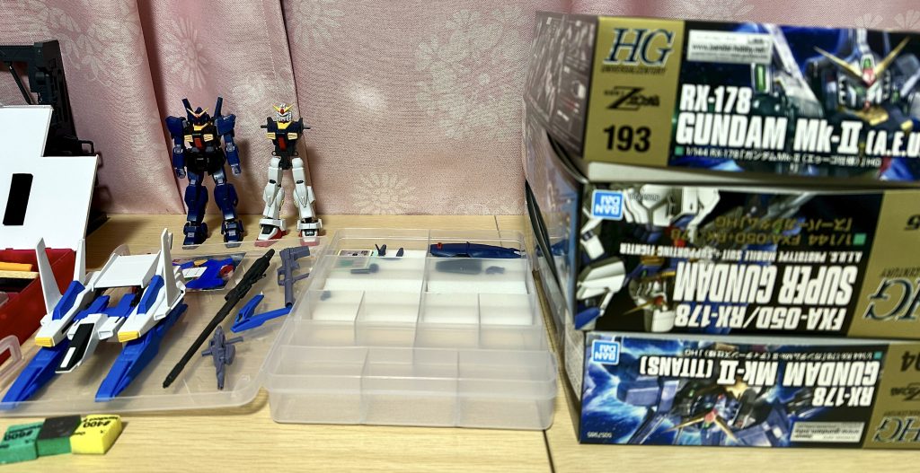 作品名：建造中<p>Mk-IIｘ3 建造中 Gディフェンサーも合わせ目をパテ埋めしないとロールアウト無理じゃな(gundam-kao5)</p>
