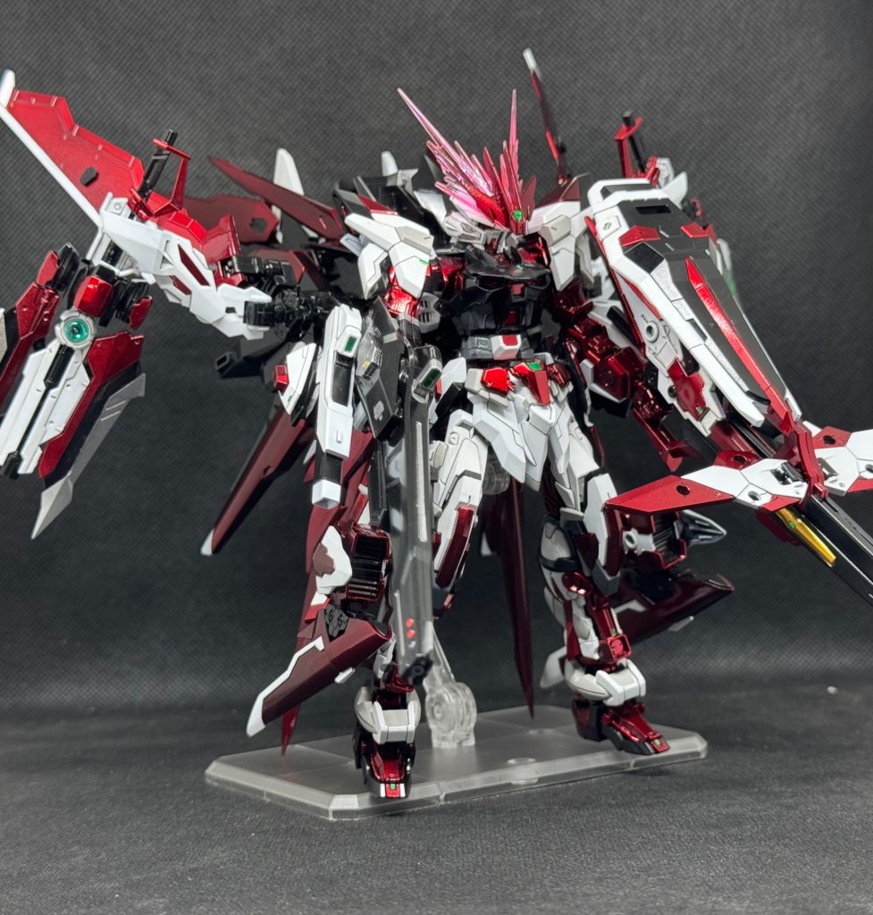 全てのユニット、装備をまとめた全部乗せガンダムアストレイエヴォルブ　パーフェクトレッドドラゴン&nbsp;最後まで見ていただきありがとうございました細かい可動等をまとめた投稿もありますのでそちらも見ていただけると幸いです