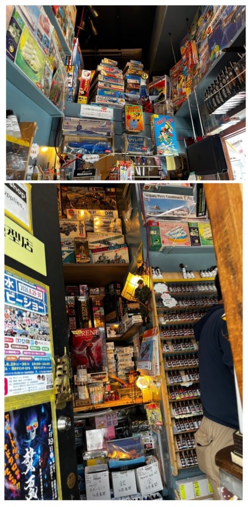 狭い店内の壁一面に懐かしいプラモやまた更にファレホの棚が…静岡でファレホ買うならここですと言わんばかりの品揃え！でもってクレープ焼きながらファレホの詳し説明をしてくれるおばちゃん。ここはクレープ屋なのか？模型店なのか？今度ファレホ使いたくなりました。このあと近くにある駿河屋本店を偵察。静岡にお越しの際は是非立ち寄ってみて下さい。