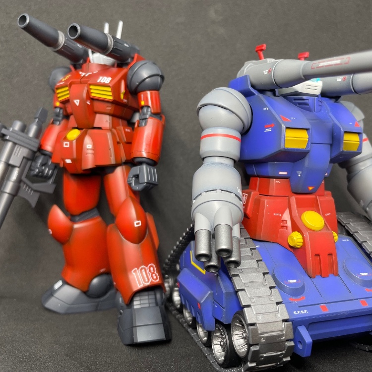 ガンキャノン HGUC 1/144 RX-75 ガンタンク& HGUC 1/144 ガンキャノン｜もこやまさん