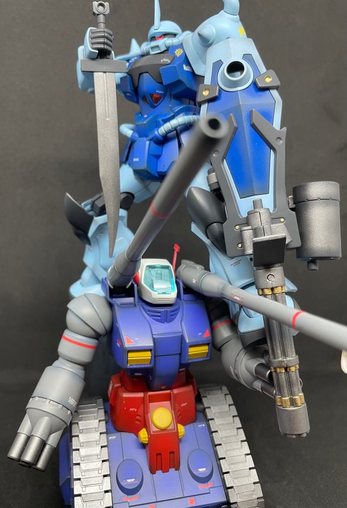 前回作成したガンタンクを使っての名場面を再現してみましたが、どうでしょうか？😆