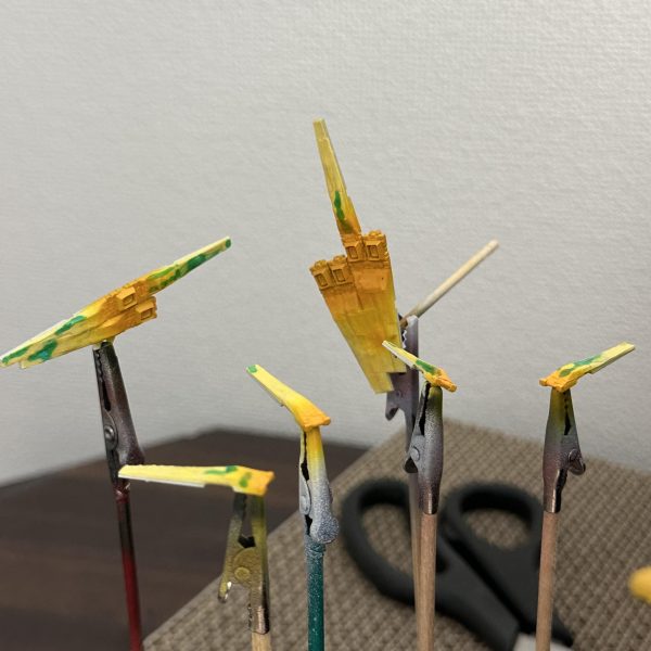 この後に黄色を塗るためにマスキング‥黄色を塗ってマスキング‥マスキング‥マスキング‥黄色の部分小さすぎるるるるる(gundam-kao9)（3枚目）