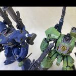 モノアイ可動化 2パターン・ケンプファーはプラ棒に、スタッズか何かをモノアイとし[…]