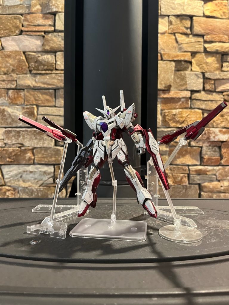 お次はGNフィンファングを展開してポージング！ やはり迫力がすごいですね！撮影していてとても楽しかったです(*´艸`)