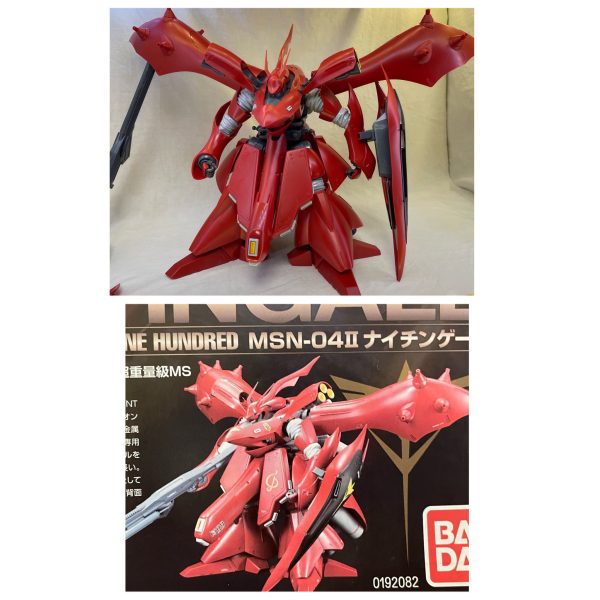 ヤフオクで落札したREナイチンゲールが届いたので、トリスタンからちょっと浮気して組んでみました。今まで、キットの完成写真や、色んなモデラーさんの作例を見ても何か自分の思うこのキットの問題点を(主観で) &nbsp;納得出来るものがありませんでしたが、コレでようやく自分のイメージするナイチンゲールのシルエットに決着がつけれそうです。HGやロボット魂のナイチンゲールと比べて、REが決定的に違うのはフロント、サイドスカートのタイミングだと思い、とりあえず両面テープで「ここらかな？」ってとこに付けて見ました。どうですか？だいぶ短足に見えるよっになったと思いません？要は実際の脚の長さ、短さよりも、長く見えるか、短く見えるかどうかということだと思います。脚の長い黒人さんのローライズがカッコイイ！みたいなね。キットのデフォルトと比較も載せておきます。&nbsp;（2枚目）