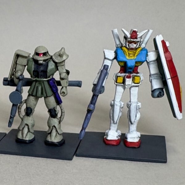 ツクダホビー モビルスーツコレクション4 宇宙戦セット　ガンダム、ザク、ドム、ゲルググ