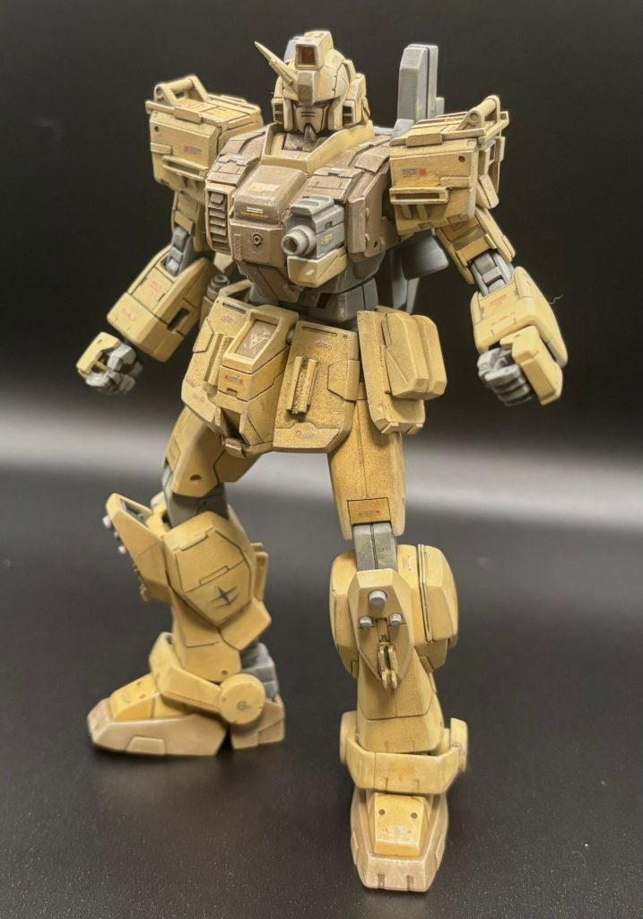 完全パージ状態。サンドカラーで3色使ってますがカメラだとわかりづらい