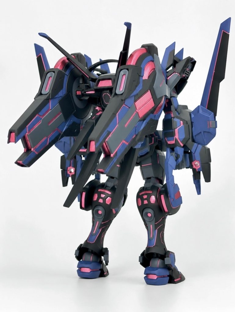 背部はGセルフの宇宙用パックをミキシングで追加しました。元々Gセルフがベースなので違和感なくマッチしていると思います。