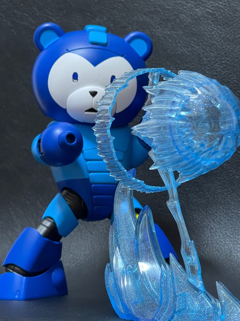 チャージショット！エフェクトはブキヤのロックマンXプラモから。