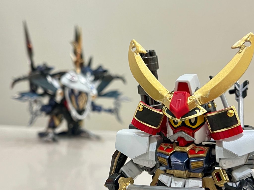 【Legend BB】将頑駄無の鎧を纏いし武者頑駄無 VS 黒魔神闇皇帝（分身）–2枚目/制作者：HNY