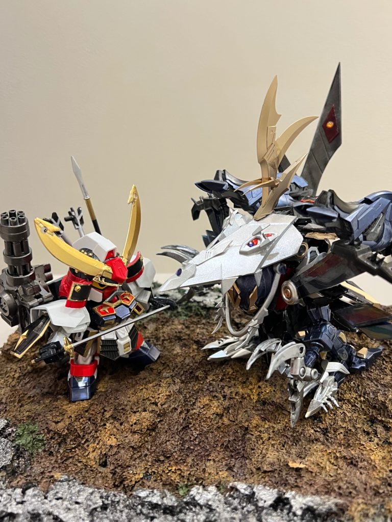 【Legend BB】将頑駄無の鎧を纏いし武者頑駄無 VS 黒魔神闇皇帝（分身）–4枚目/制作者：HNY