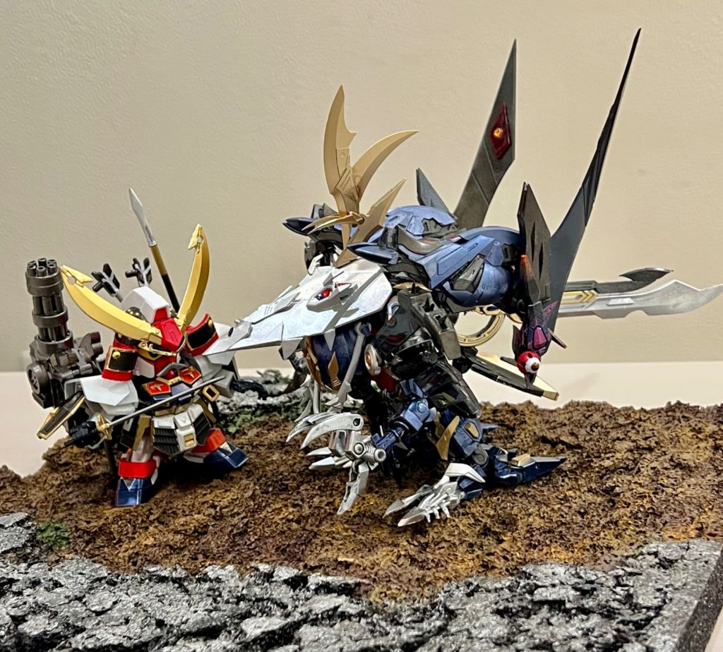 【Legend BB】将頑駄無の鎧を纏いし武者頑駄無 VS 黒魔神闇皇帝（分身）–5枚目/制作者：HNY