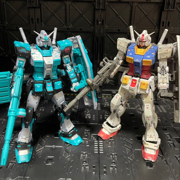 RG RX78-2 ガンダムVer.2.0 初音ミクVer｜ナギーさんのガンプラ作品