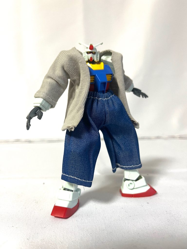 “野獣先輩”専用ガンダム！まだお試しで作ったからだけど、それっぽくないかな…？なんかオフの時のプロレスラーみたい