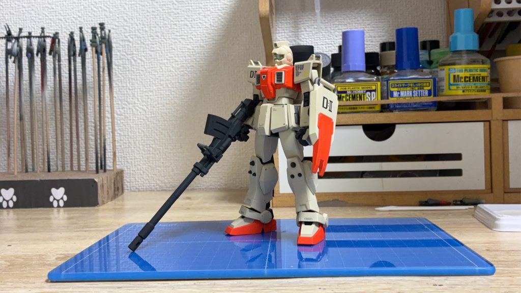 塗装完了後。ウェザリングせず綺麗めもいいかもといつも悩みます。