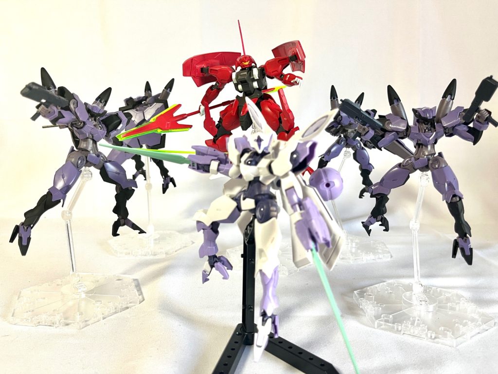 グエル先輩と！対シャディク戦をイメージしました！全員カッケェいい匂い美味しそう。