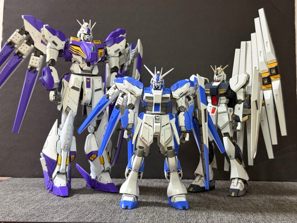 【あとがき】オデュッセウスシリーズ、シン•νガンダムとかなり労力を使った機体が続いたので今回は軽いミキシングにとどまります。ほぼパチ組レベルです笑あんまり力を入れて作成すると疲れてしまうのでたまには手を抜かないと笑でも、それでもHi-νガンダムはかっこいい！良キットですね！