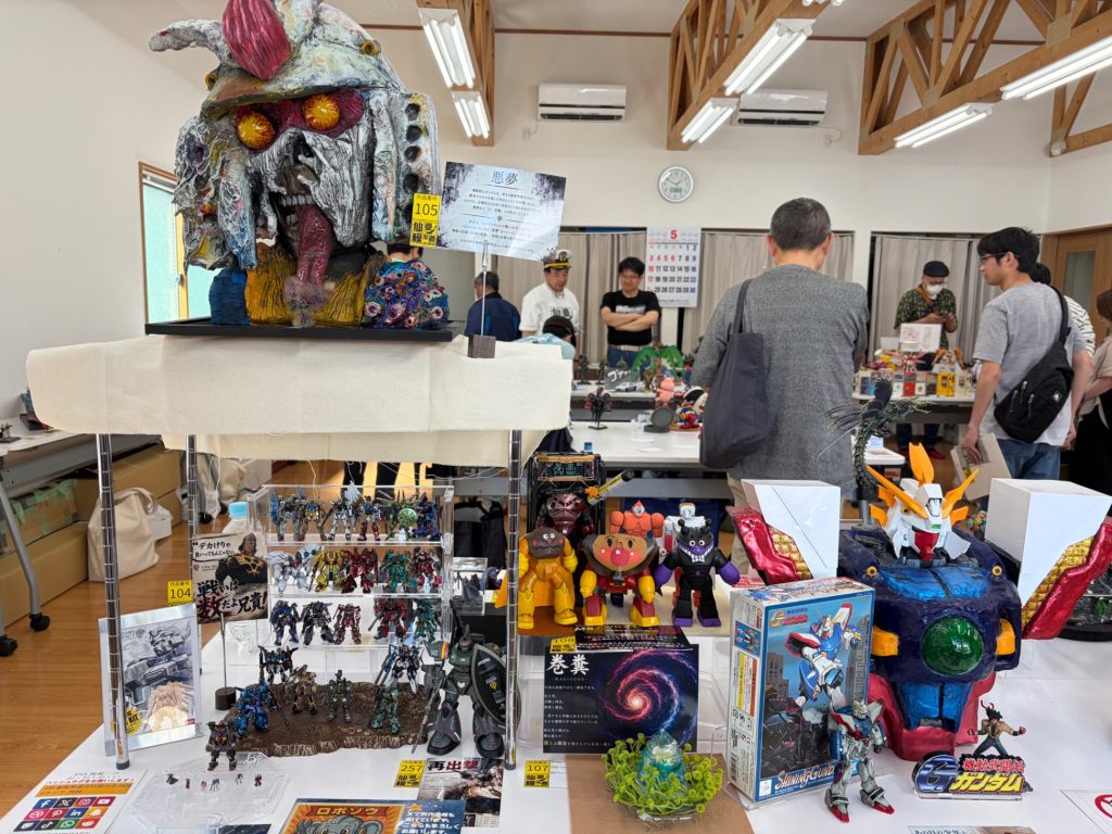 展示会の我が卓