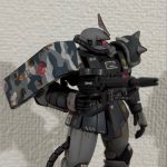 ザクマシンガンのストックを切り飛ばしました。あと、レジンと栄光塗料でレンズ作りま[…]