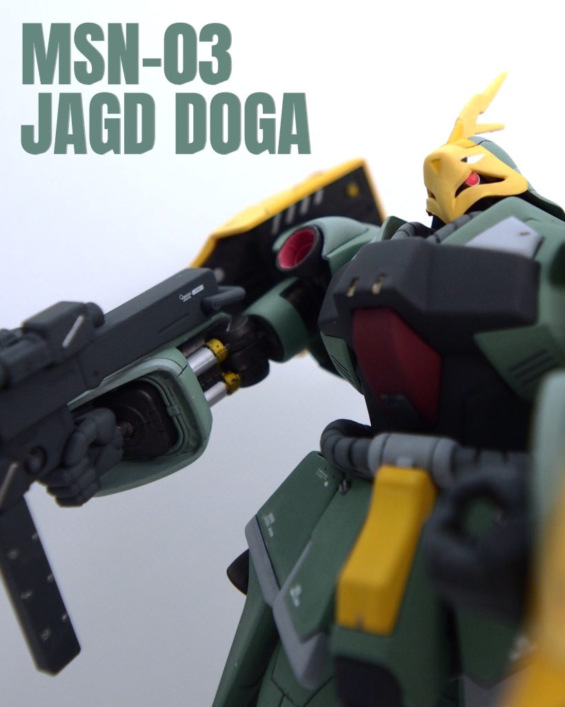 HG MSN-03 JAGD DOGA ギュネイ・ガス専用機　筆塗り全塗装