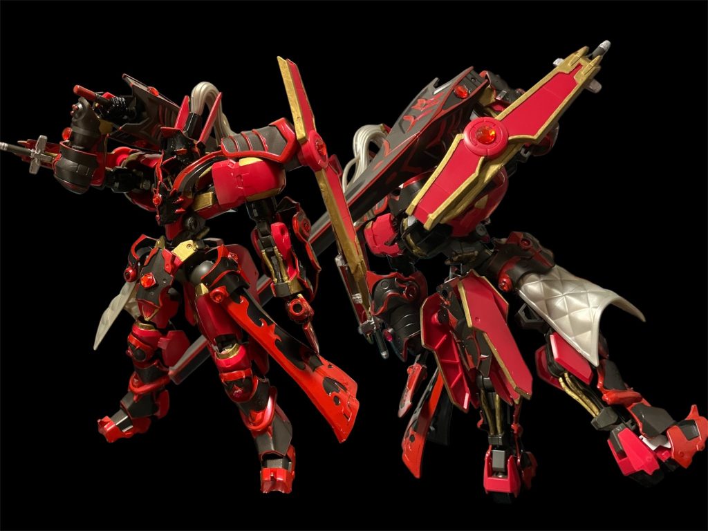闇のビルドアップ「グリムローザン」。最近発売された30MFローザンフォートレスのアーマーをミキシング。