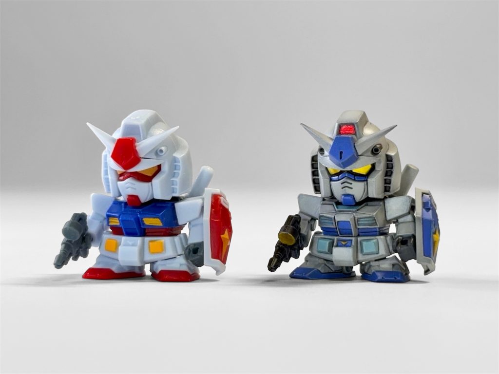 ちょうど別キットのG-3ガンダムを製作中だったので、試し塗も兼ねて塗装しました。パーツ分割がとても優秀で塗装しやすく、約1週間で完成させることができました✨