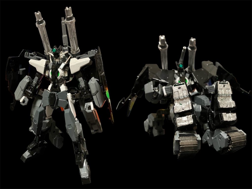 タイプT(タンク)。ホロライブのガンダムコラボに関するホロメンそれぞれのコメントで、ぼたんさんは「ガンタンクが好き」とあったので、30mmヴォルパノヴァタンクのパーツをミキシング。文字通りのクーガータンクに。