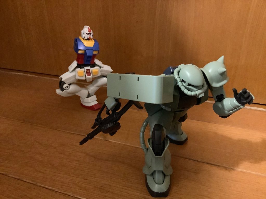 恐怖！連邦MS！ザク「ｳﾜｧｧｧｧｧｧ」きしょガンダム「まちなされ」
